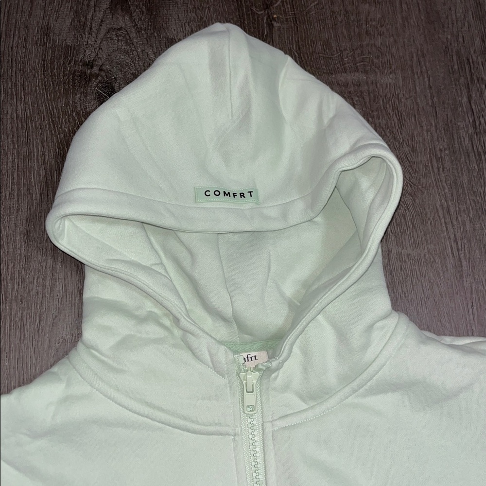 Comfrt Pastel Zip Hoodie in Mint Size Small - Picture 4 of 7